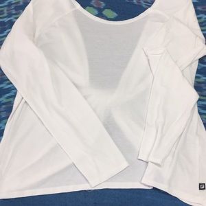 Fabletics Aviana Raglan sleeve White open back top